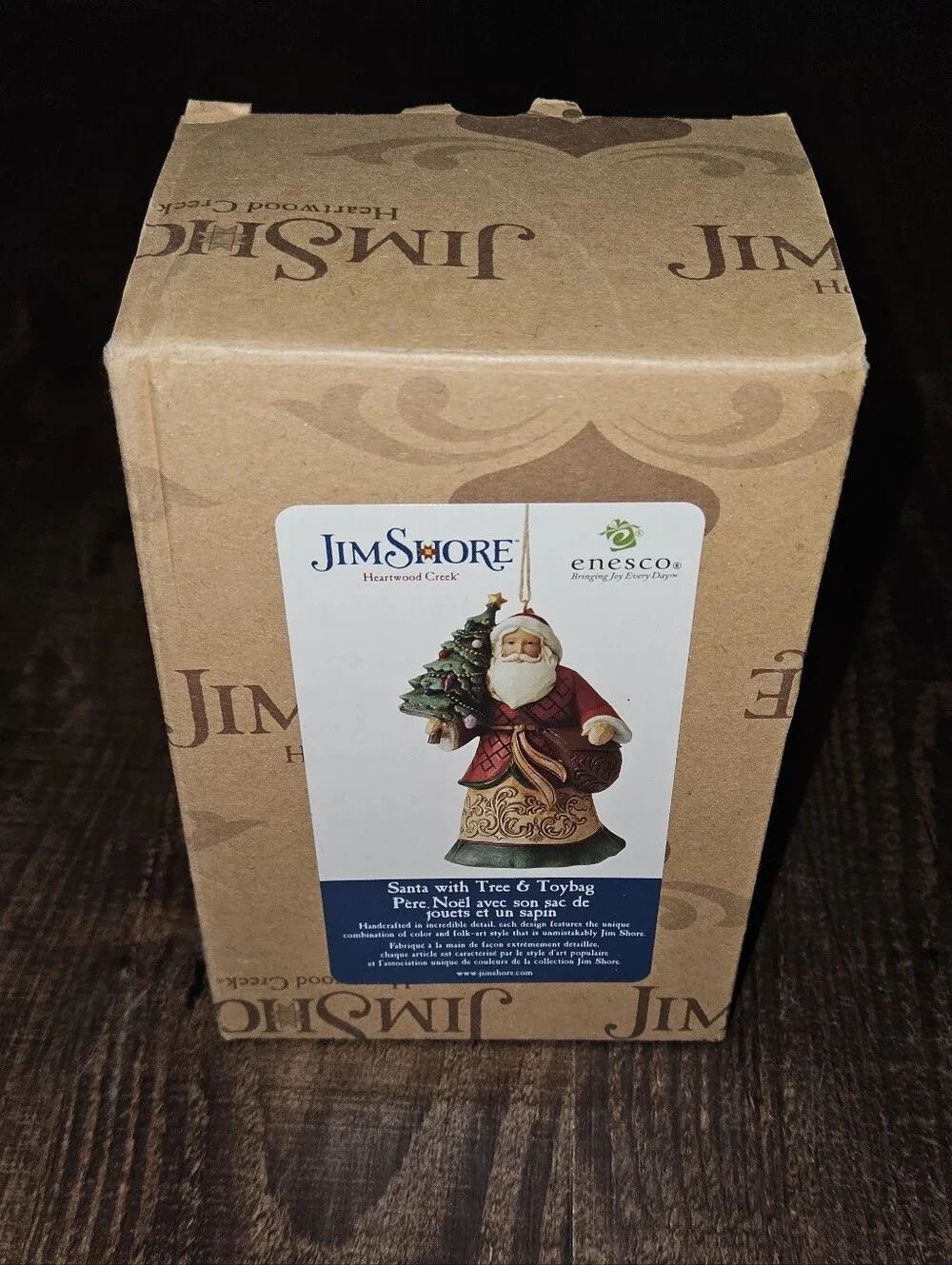 Jim Shore Santa With Tree & Toybag Ornament
